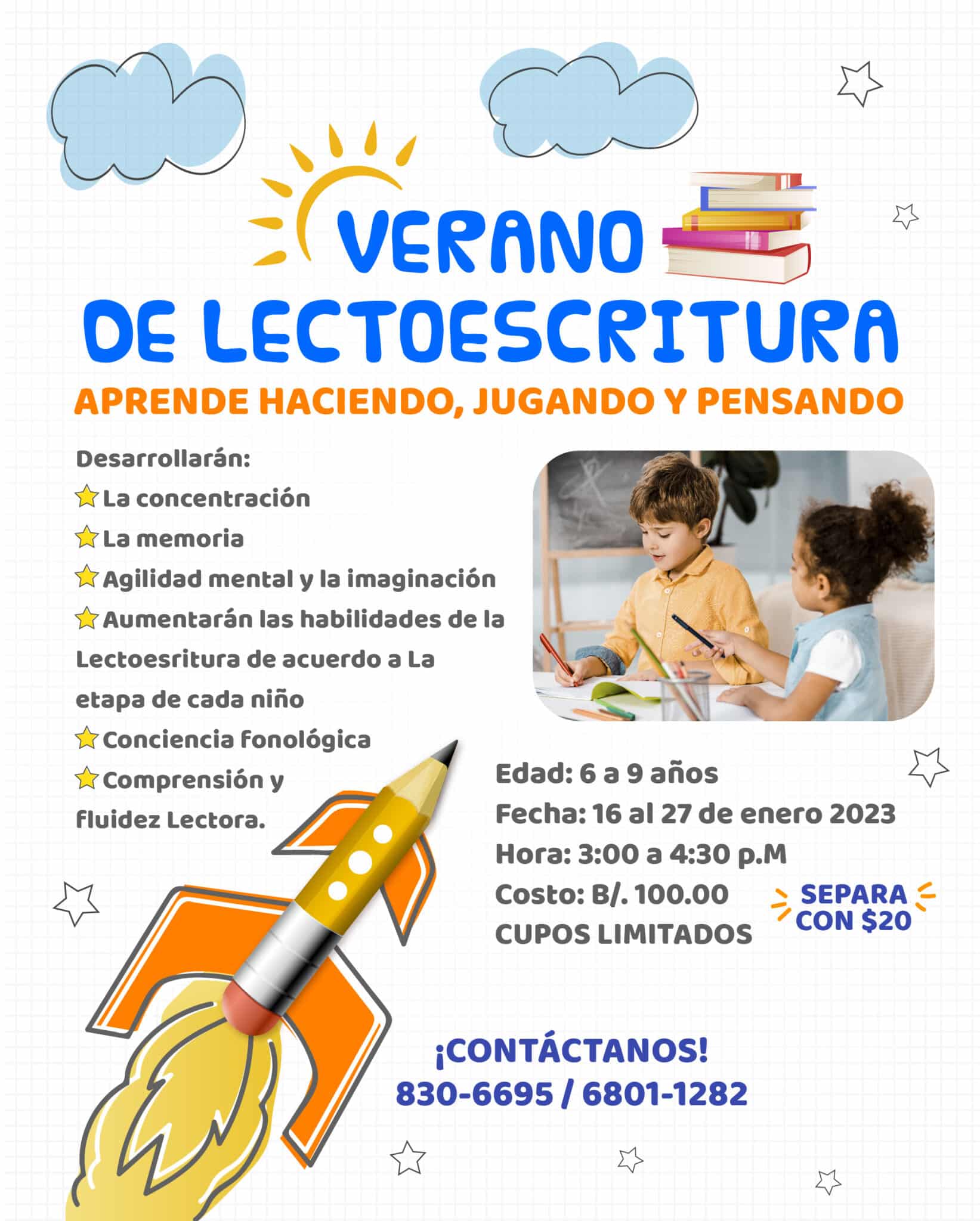 Verano De Lectoescritura / Casa Tigritos - Cursos Y Actividades